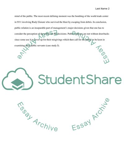 Management or Public Relations