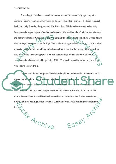 Latent Dreams and Manifest Dreams