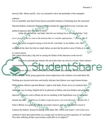 Passage To India. Responses