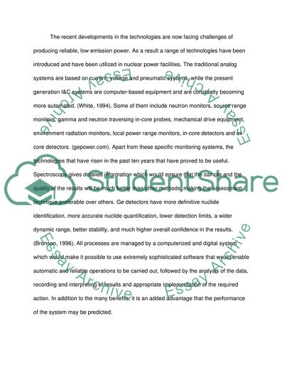 Instrumental and Control Systems in Nuclear Power Plants