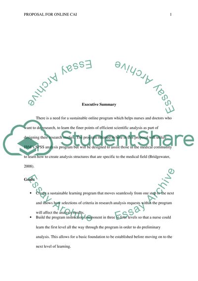 Proposal for Implementing Computer-assisted Instruction (CAI) With IBMs SPSS Research Analysis