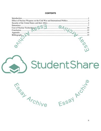 Nuclear Weapon and Cold War