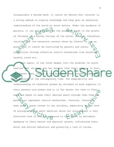 The Internet: A Clear and Present Danger by Cathleen Cleave