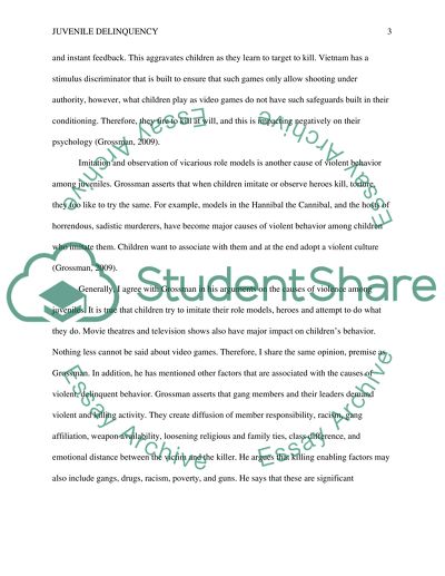 Assignment 2- Juv. Delinquency