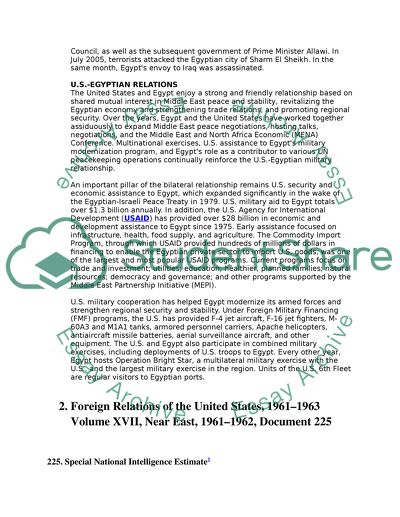 THE AMERICAN AND BITISH RELATIONSHIPS WITH THE EGYPTION PRESDINT GAMAL ABDEL NASSE 1954-1970