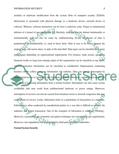 Technical and Formal Security