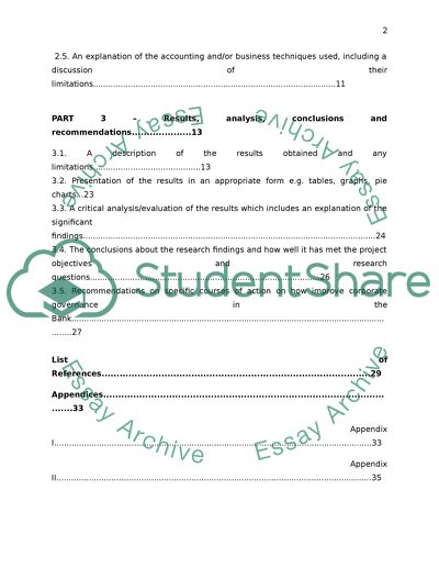 Corporate Governance at the Central of Seychelles