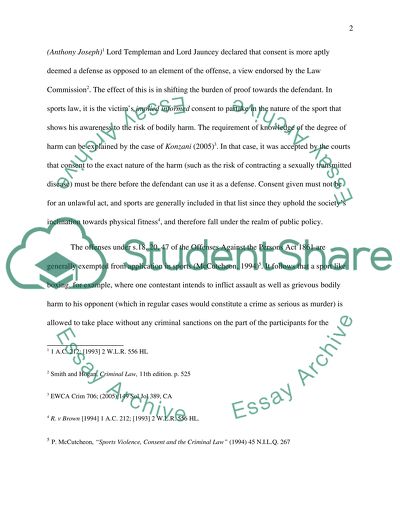 Violence On The Sport Field