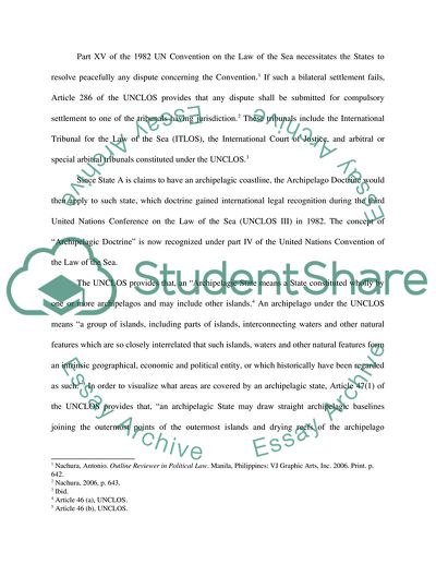 Determination of Sovereign Rights over the Islands and Areas
