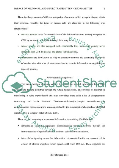 The Most Specific Feature of Neurons