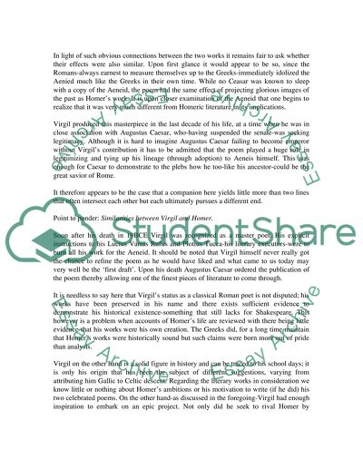 Virgil and the Aeneid