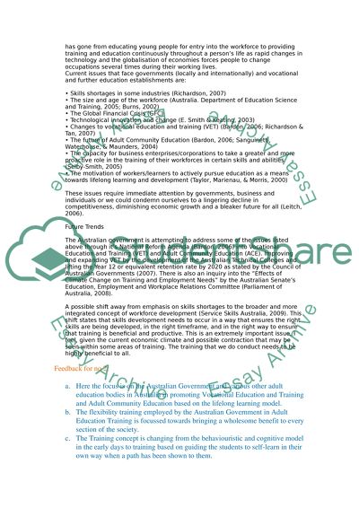The Scope of Policy, Issues and Contexts in AVE