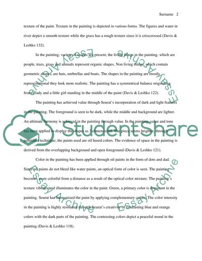 Texture of the A Sunday Afternoon on the Island of La Grande Jatte