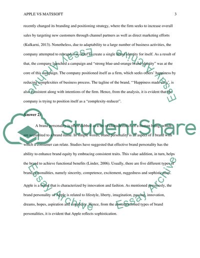 Similarities and Differences of Apple and MatsSoft