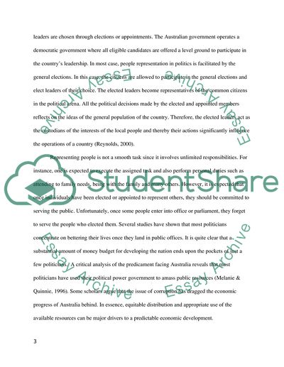 Politics in Development of a Nation