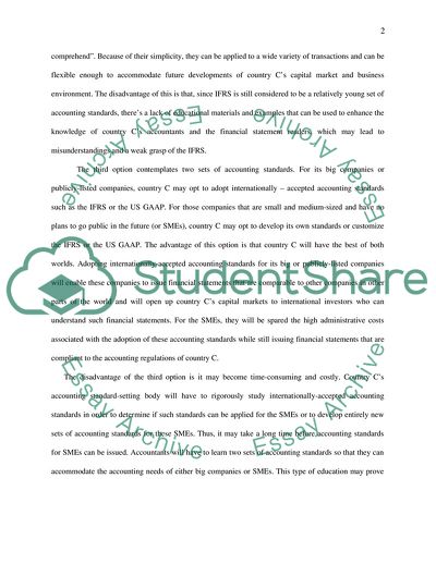 Advanced Financial Accounting: The Reporting Standards