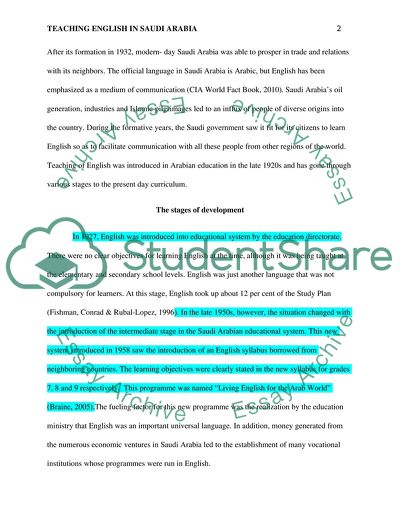 Teaching English in Saudi Arabia