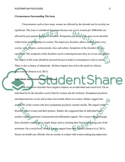 Postpartum Depression and Postpartum Psychosis