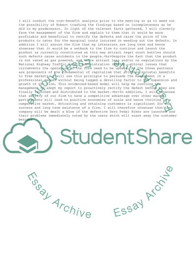 Assurance of Learning - Ethics Green Move