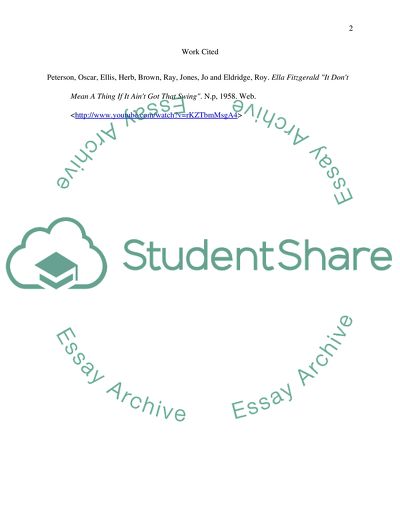 It Dont Mean a Thing by Ella Fitzgerald