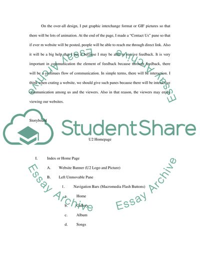 Assignment for Multimedia and Internet Development
