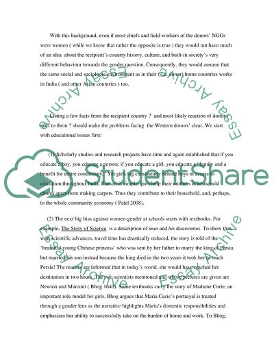 The Paradox of International Donor Gifts to Improve Gender Equality