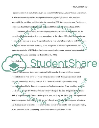 Industrial Hygiene and Toxicology