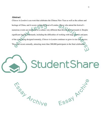 Critique of a Heritage or Cultural Event: China in London