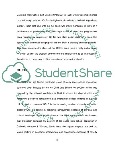 Lawsuits Cast Doubt on Workability and Effectiveness of High School Exit Exams