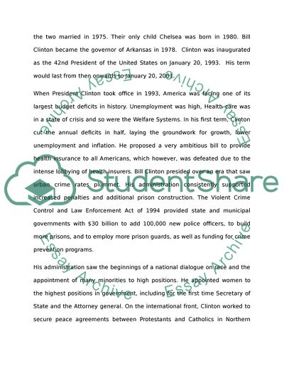 Bill Clinton as One of the Most Prolific American Presidents