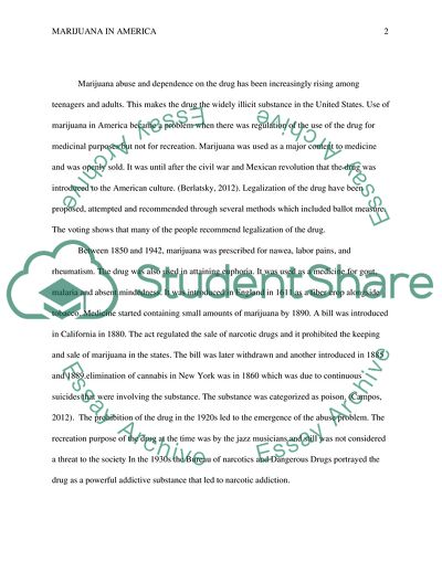 Marijuana in America