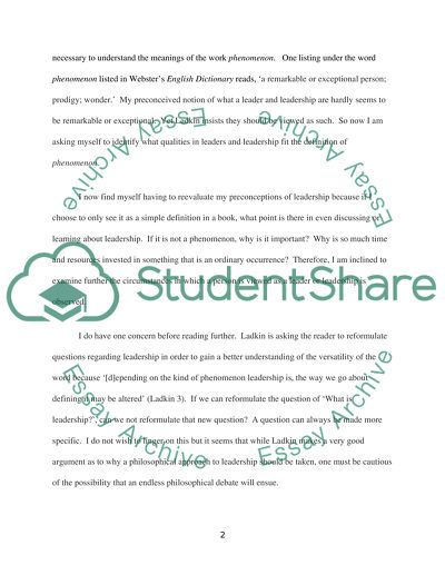 Reflections on Rethinking leadership: A New Look at Old Leadership Questions