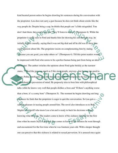 The Killer Inside Me by Jim Thompson