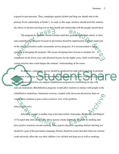 The Analysis of Underage Drinking