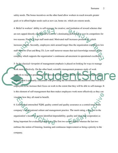 The Lincoln Electric Company