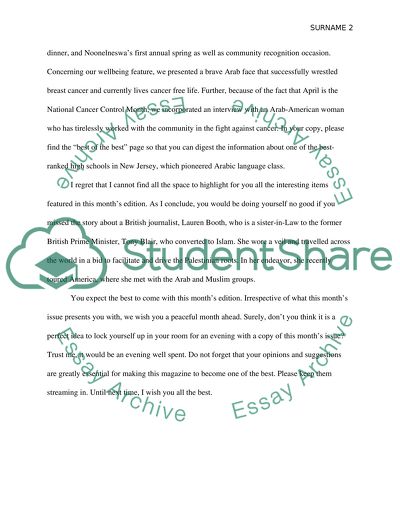 The editors note