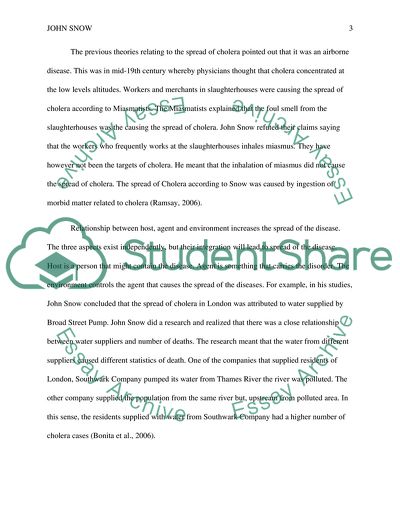 John Snow and Epidemology