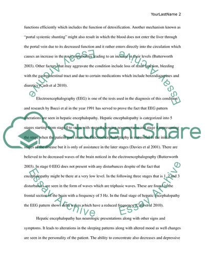 The Treatment of Hepatic Encephalopathies