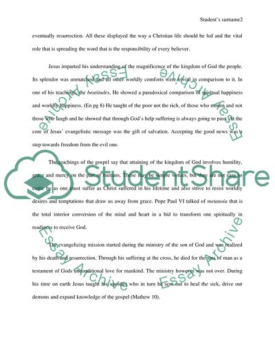 Evangelization in the Modern World