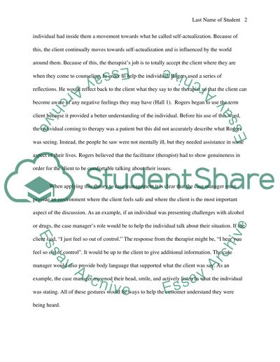 Comparison of Three Counseling Theories