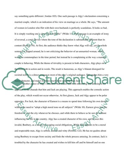 Oscar Wildes The Importance of Being Earnest