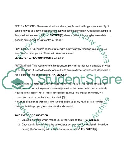 Major Criminal Law Issues