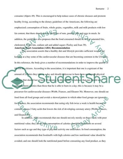 Diet Evaluation in Terms of Recommended Dietary Allowances
