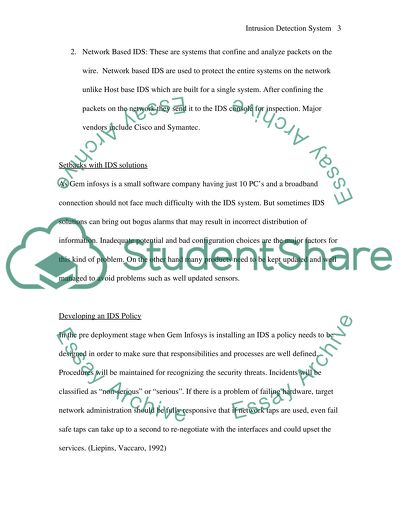 Intrusion Detections System