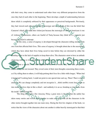 One Amazing Thing by Chitra Banerjee Divakaruni