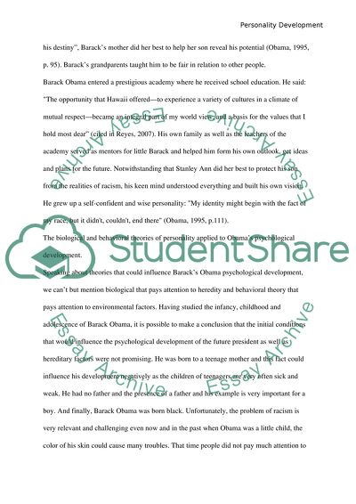 Personality development essay