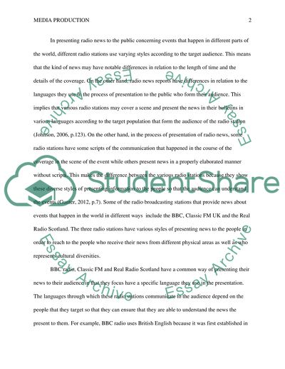 Various Styles of Presenting News