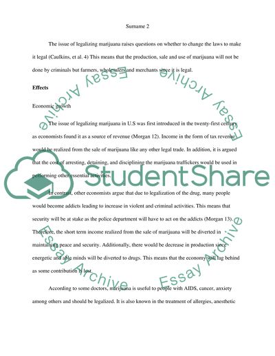 What are the positive and negative effects of legalizing marijuana