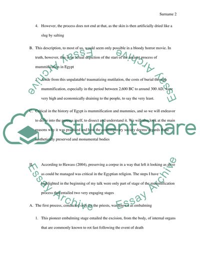 Mummification in Ancient Egypt