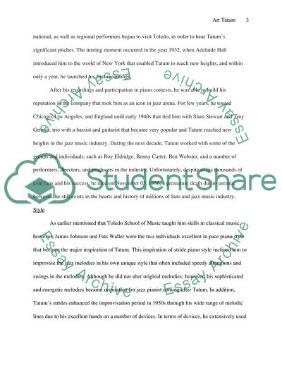 Biography of Art Tatum